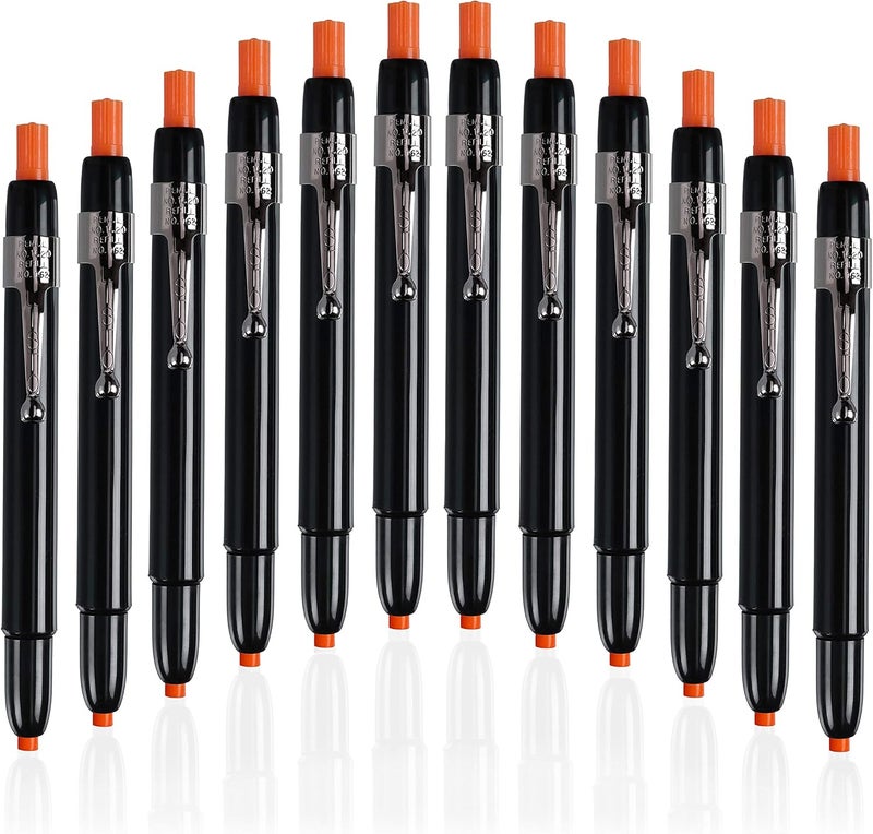 Listo 1620 - Box of 12 - China Markers/Grease Pencils/China Marking/Pencils/Wax Pencils - Made in USA (Orange) - Image 1